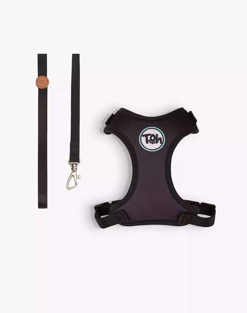 Conjunto Peitoral Neocomfy e Guia para Gatos Black