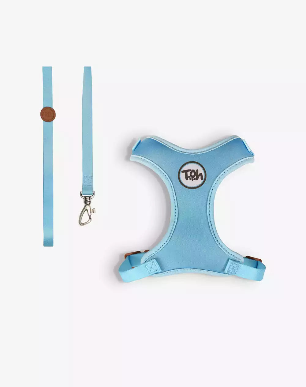Conjunto Peitoral Neocomfy e Guia para Gatos Azul