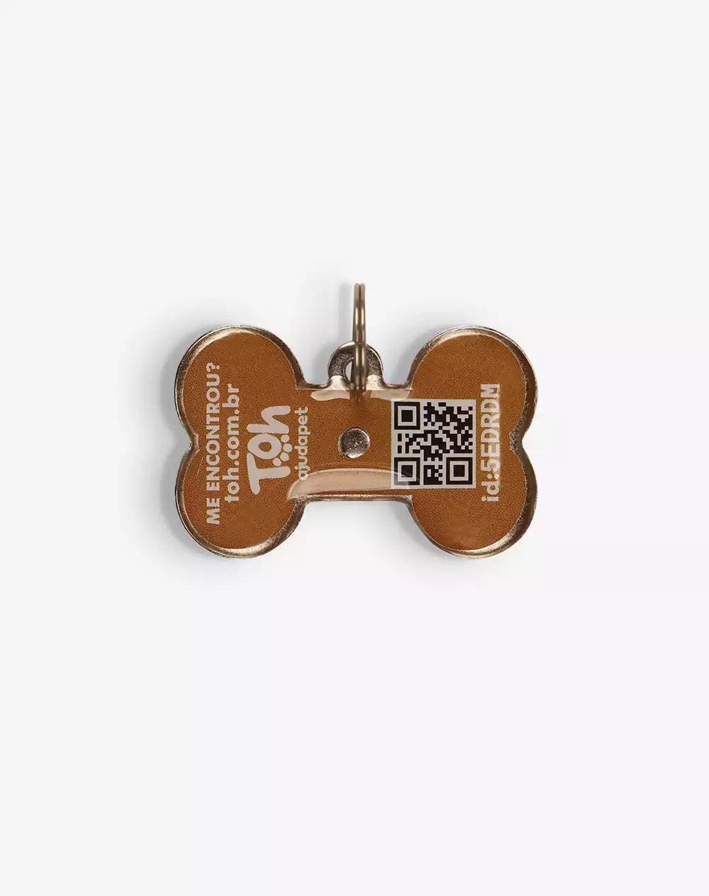 Coleira Tag ID QR Code Azul
