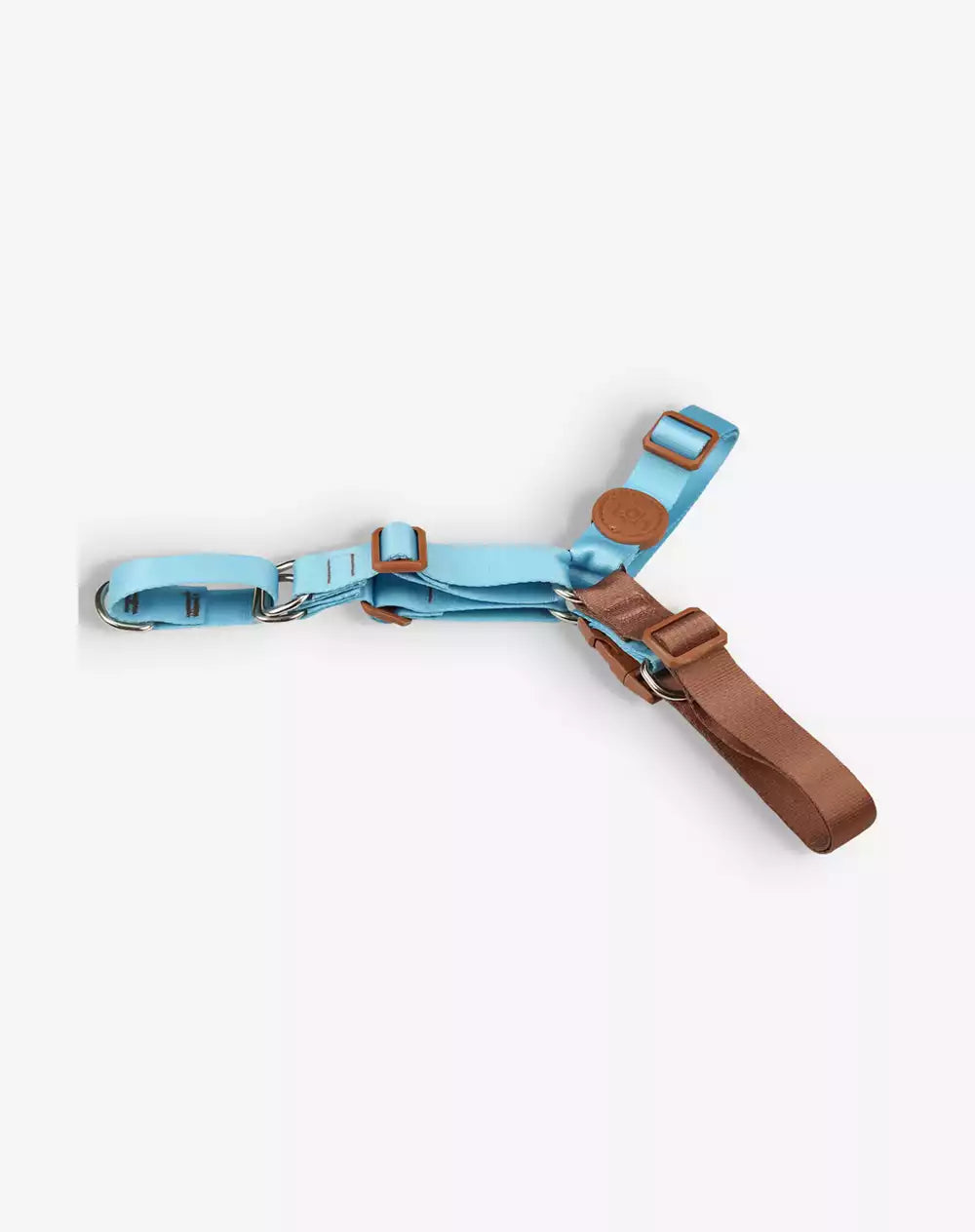 Conjunto Peitoral Antipuxão e Guia Azul