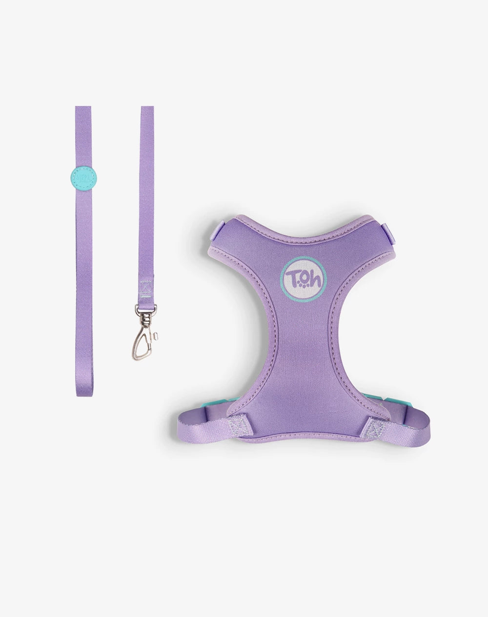 KIT VIAGEM - Peitoral Neocomfy e Guia para Gatos + Adaptador de Cinto Lilás
