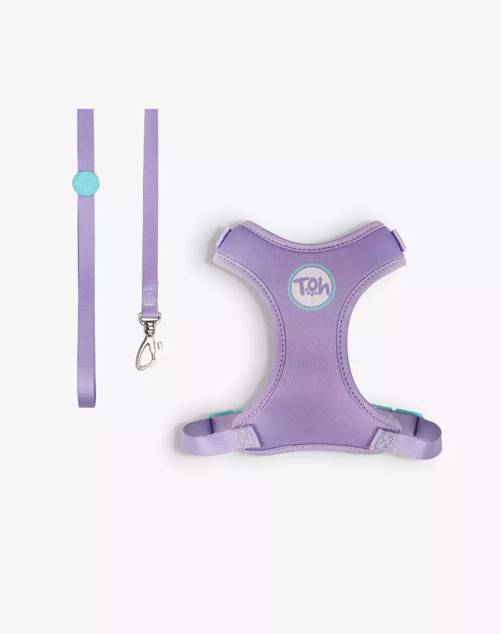 Conjunto Peitoral Neocomfy e Guia para Gatos Lilás