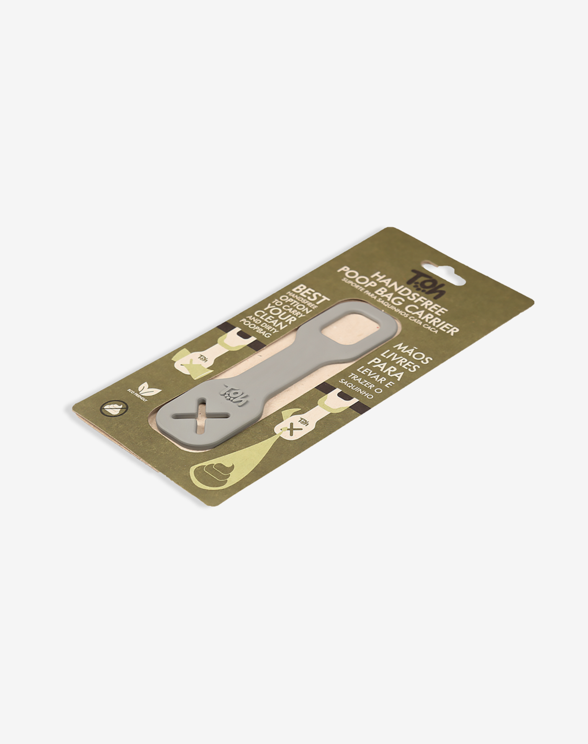 Handsfree Poop Bag Carrier - Cinza