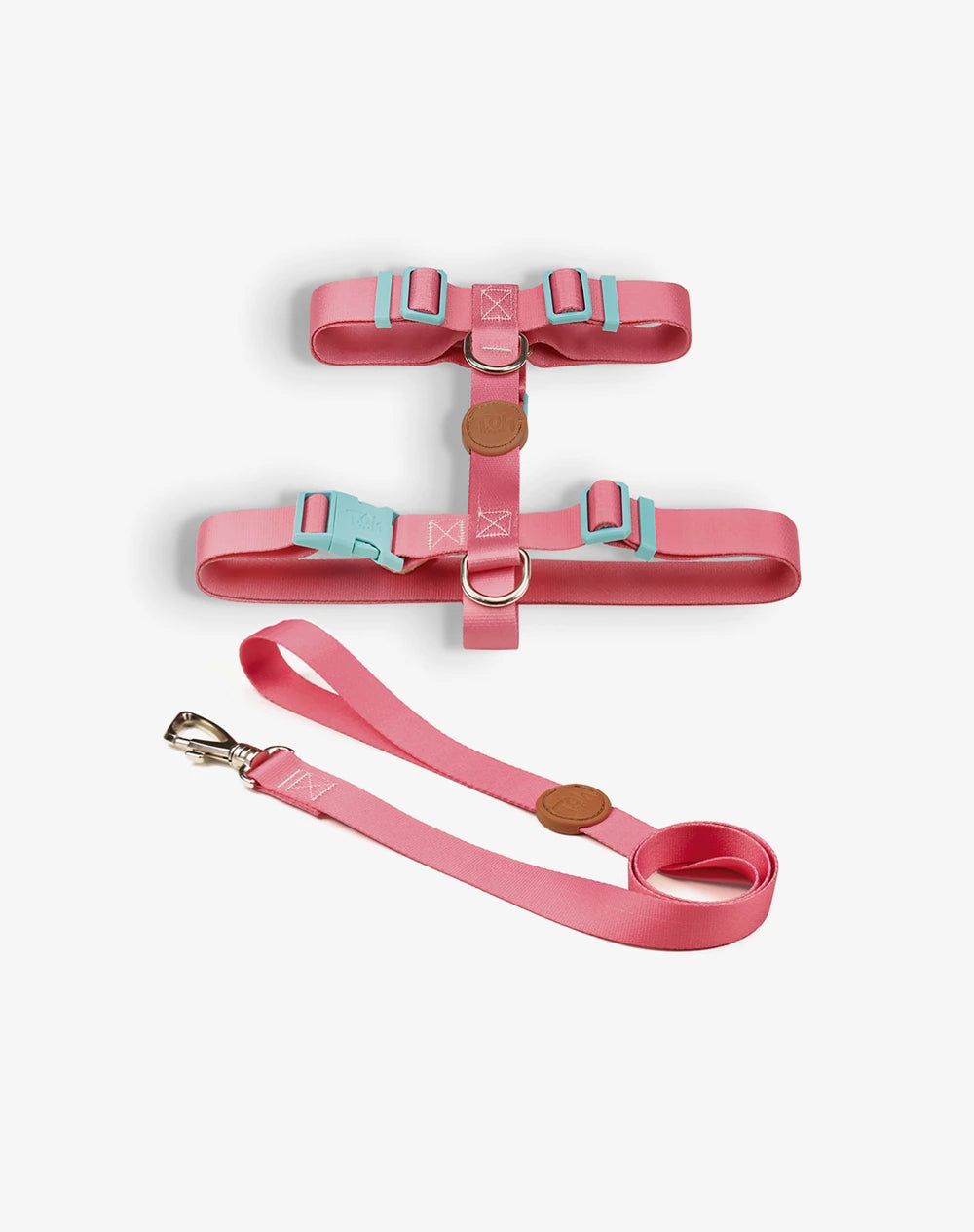 KIT VIAGEM - Conjunto Peitoral H e Guia + Adaptador de cinto Fiji