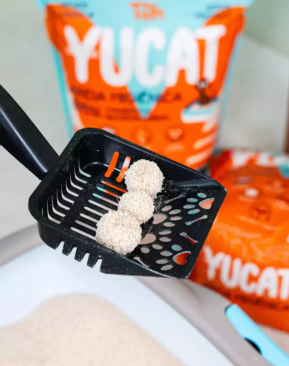 Kit 2 Areias Yucat Higiênicas Para Gatos - Mandioca Biodegradável 4Kg