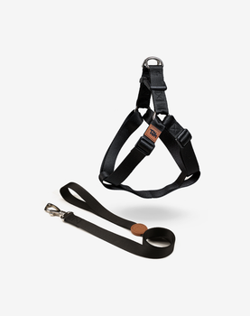 Conjunto Peitoral Step In e Guia Black