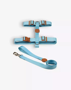 Conjunto Peitoral H e Guia Azul