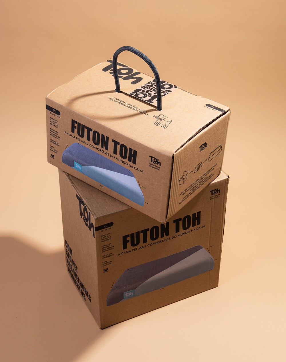 Futon Toh Ortopédico Denim