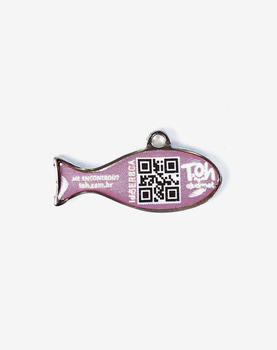 Pingente Peixe QR Code Bruma