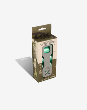 Handsfree Poop Bag Carrier Cinza Com 5 Refis