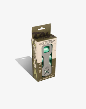 Handsfree Poop Bag Carrier Cinza Com 5 Refis