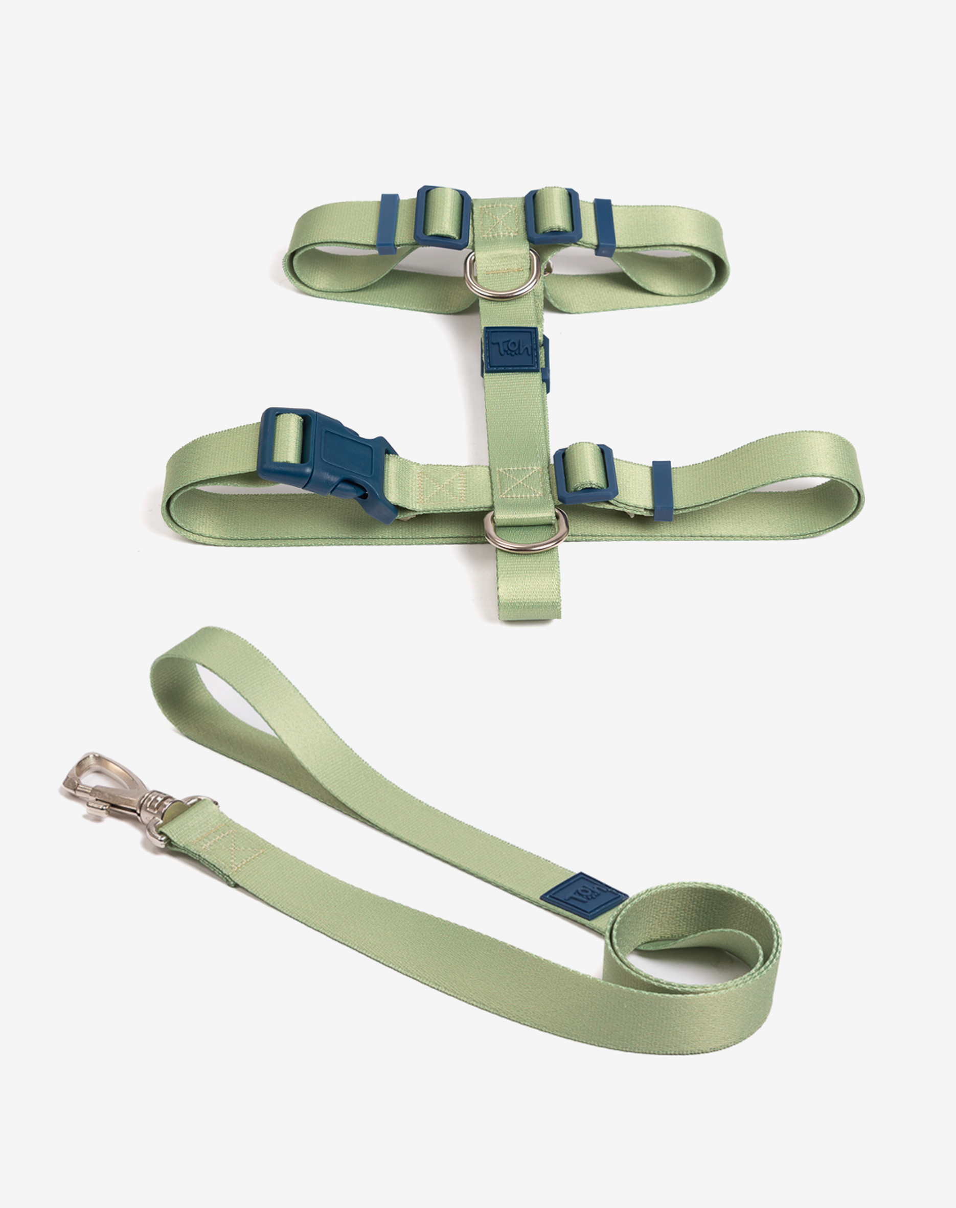 Conjunto Peitoral H e Guia Lime