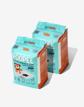 Kit 2 Tapetes Higienico Slim PooPee 30un 80X60cm
