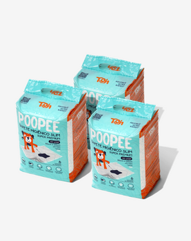 Kit 3 Tapetes Higienico Slim PooPee 30un 80X60cm